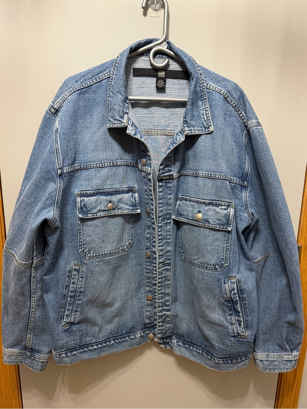 Vintage Marithe Francois Girbaud Oversized Denim Trucker Jacket Wash - Size XXL